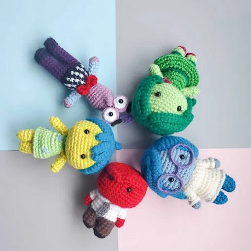 Free Pixar's Inside Out Amigurumi Characters