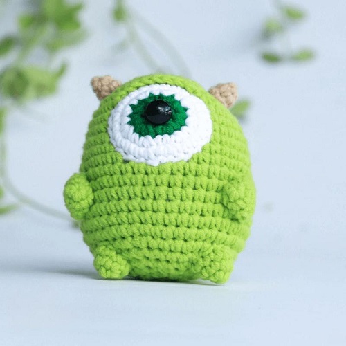 Mike Wazowski Free Crochet Pattern